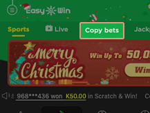 How to copy bet?